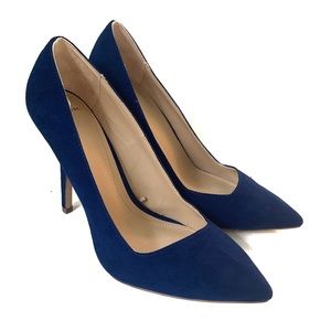 ⭐️ Zara Royal Blue Suede Heels